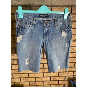 Abercrombie Distressed Jean Shorts